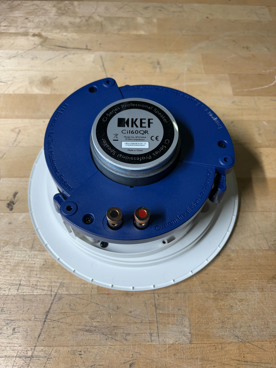 NEW KEF CI160QR 6.5" UNI-Q IN-CEILING ARCHITECTURAL SPEAKER ULTRA THIN BEZEL thumbnail 2