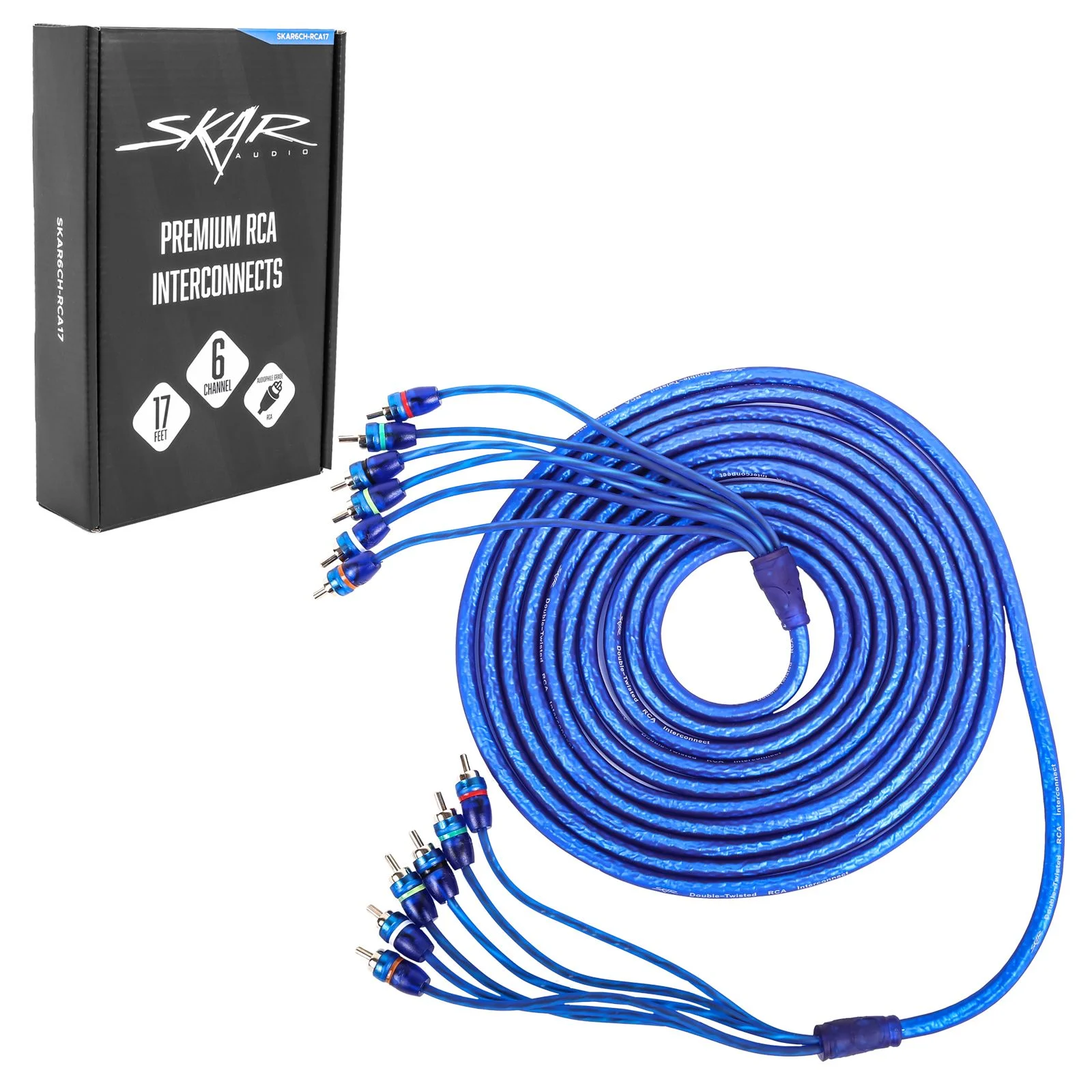 SKAR6CH-RCA17 | 17 Ft 6-Channel Twisted Pair RCA Interconnect
