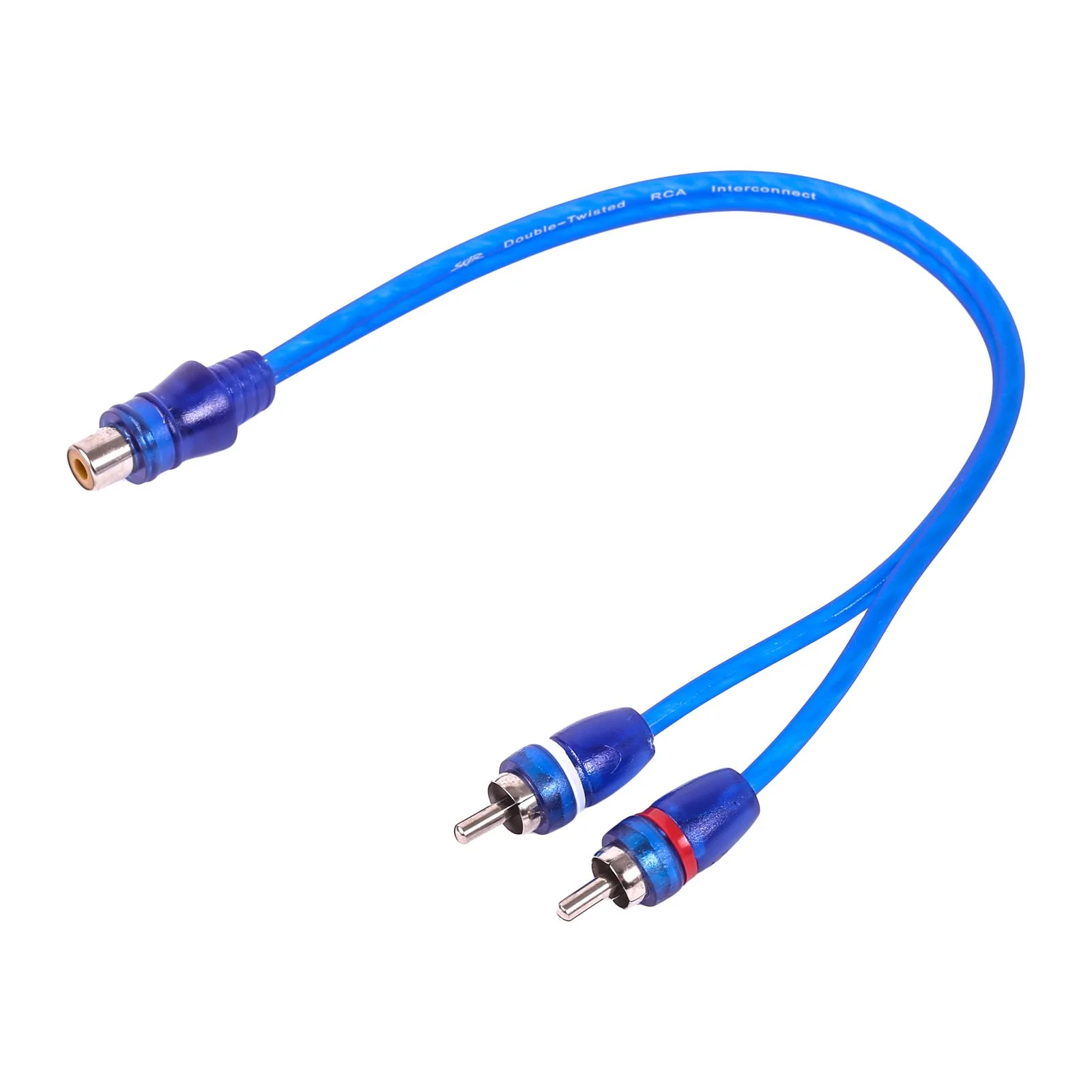 SKARRCA-1F2M | 1-Female to 2-Male RCA Y-Adapter (12-inches) | Skar