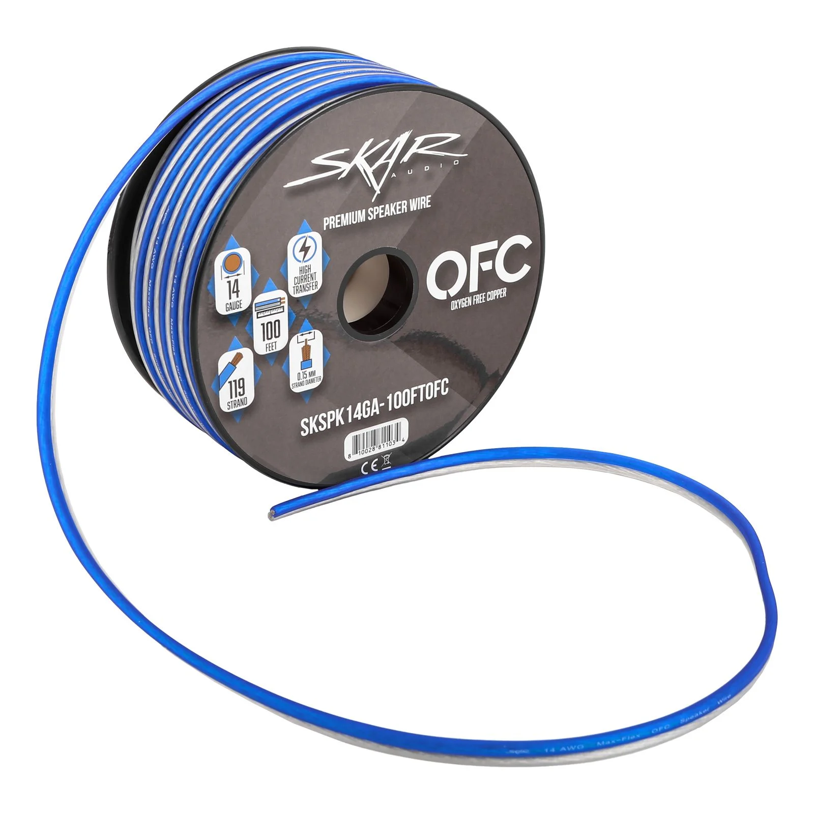 Sky High Car Audio – 100 Ft 14 Gauge OFC Copper Primary/Remote Wire (Red)