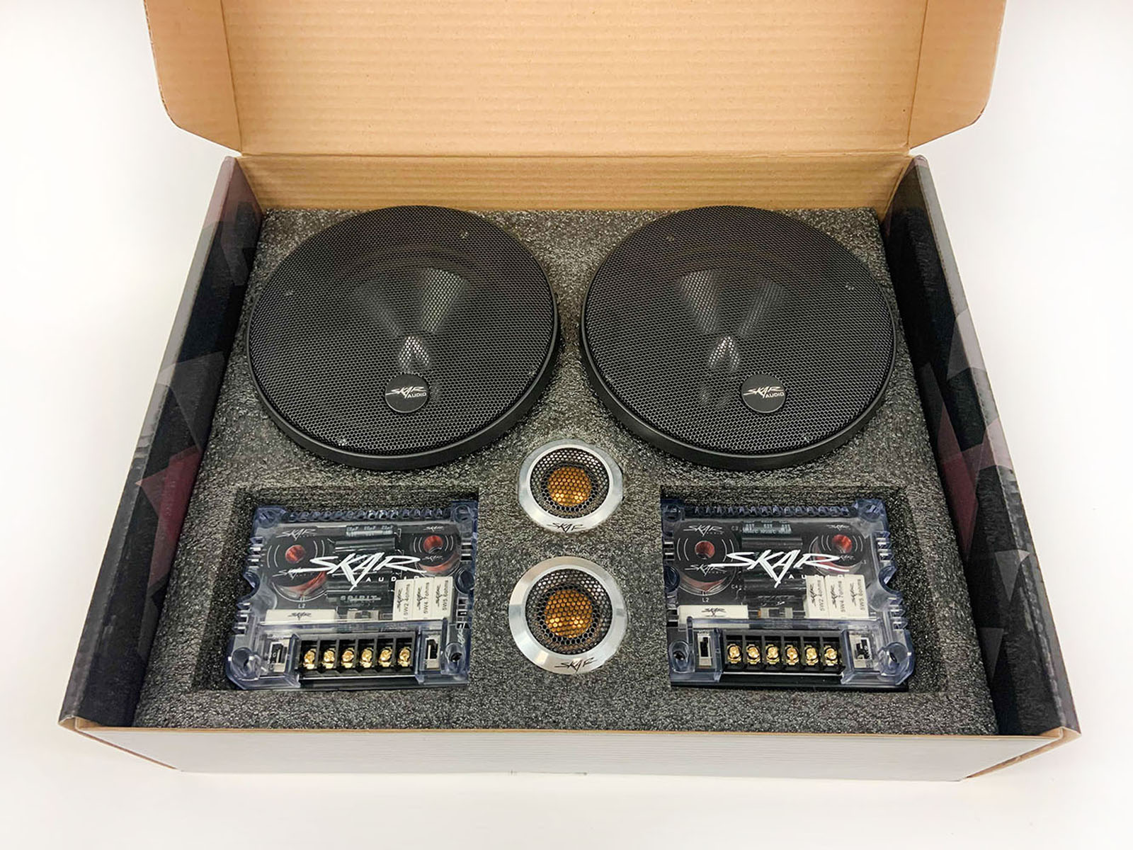 USED SKAR AUDIO SPX-65C 6.5-INCH 2-WAY 400 WATT COMPONENT CAR