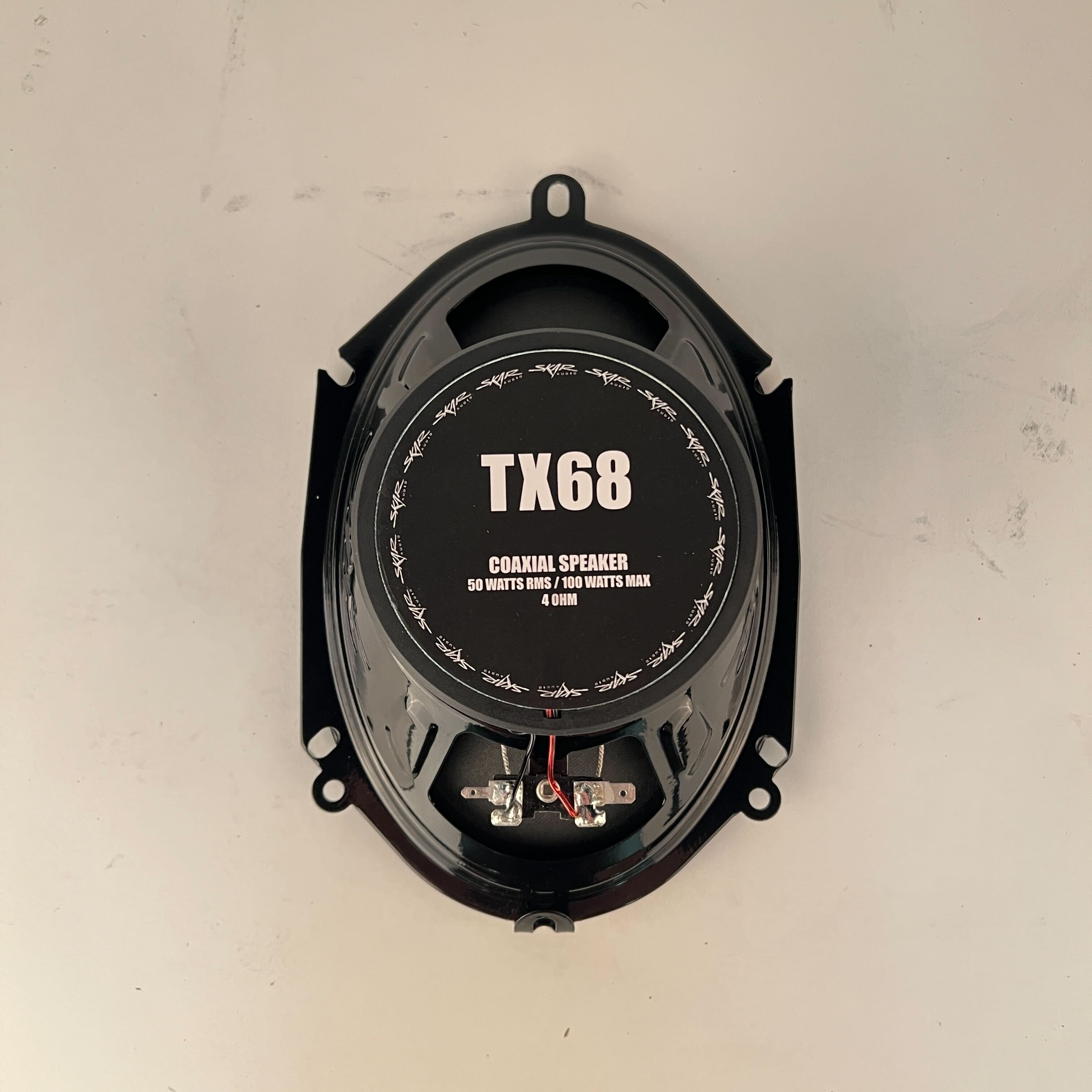 USED SKAR AUDIO TX68 6-INCH X 8-INCH 2-WAY 200 WATT COAXIAL CAR